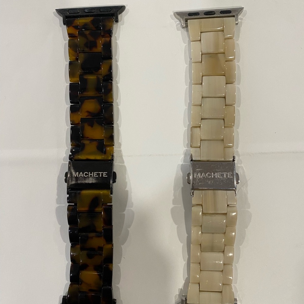 Machete Tortoise and Cream Watch Bands